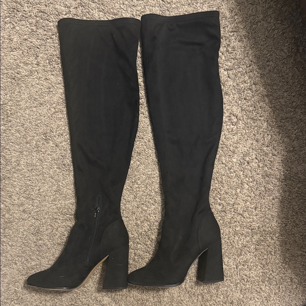 Jessica Simpson Black Over-the-Knee Boots